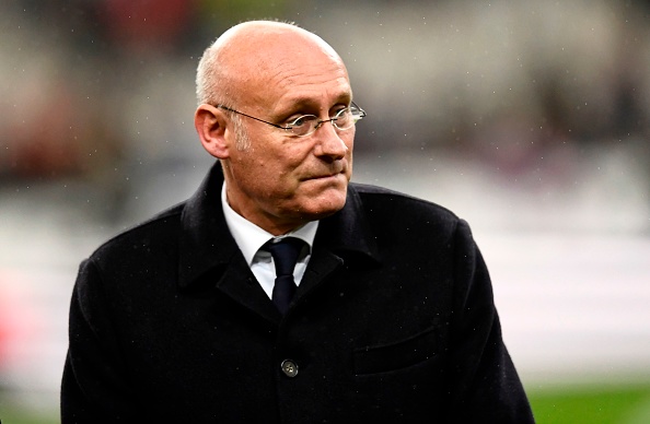  Le président de la fédération française de rugby (FFR), Bernard Laporte.  (Photo : CHRISTOPHE SIMON/AFP via Getty Images)