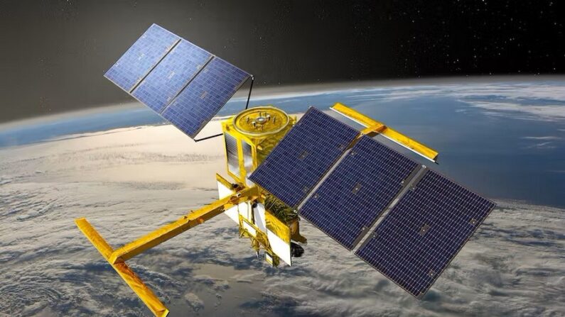 Vue d'artiste du satellite SWOT. CNES, Fourni par l'auteur