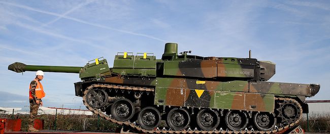 Le char de combat principal (MBT) Leclerc. (Photo : FRANCOIS NASCIMBENI/AFP via Getty Images)