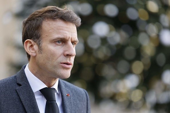 Emmanuel Macron.  (LUDOVIC MARIN/AFP via Getty Images)