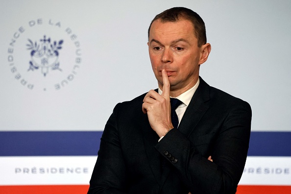 Le ministre du Travail Olivier Dussopt. (Photo : LUDOVIC MARIN/AFP via Getty Images)