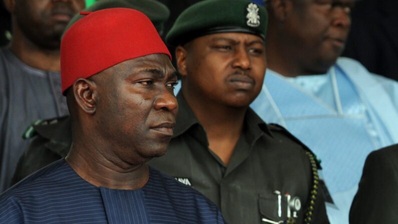 L'influent sénateur nigérian Ike Ekweremadu. (Photo : PIUS UTOMI EKPEI/AFP via Getty Images)