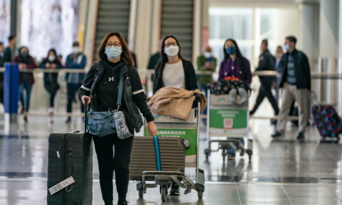 Aéroport international de Hong Kong, le 30 décembre 2022. (Anthony Kwan/Getty Images)