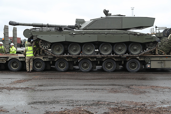 Un char Challenger 2 de l'armée britannique du 5e bataillon The Rifles. (Photo : Sean Gallup/Getty Images)