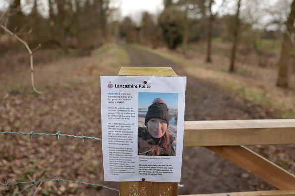 La police a retrouvé le corps d'une femme, Nicola Bulley, 45 ans, qui avait disparu le samedi 27 janvier. (Jeff J Mitchell/Getty Images)