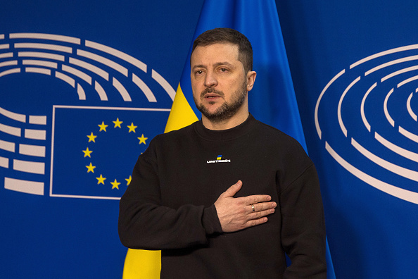 Le président ukrainien Volodymyr Zelensky. (Photo : Omar Havana/Getty Images)