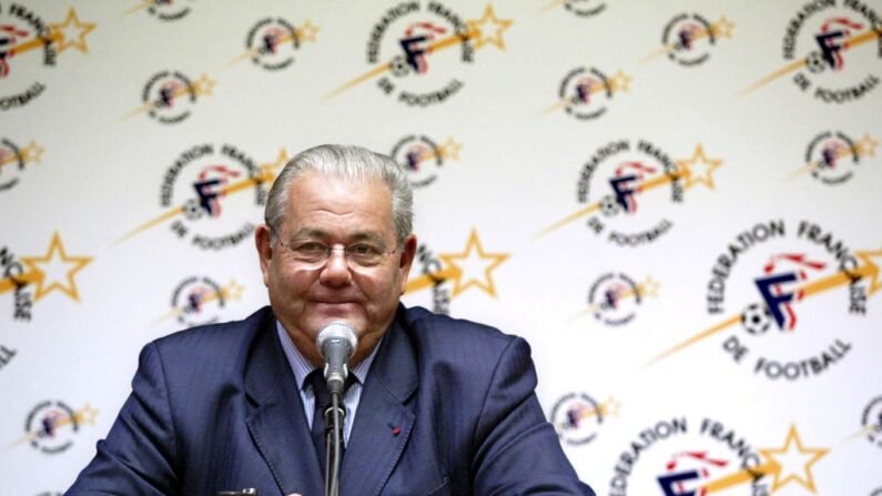 L'ancien président de la Fédération française de football Claude Simonet est mort à l'âge de 92 ans. (Photo by THIERRY ZOCCOLAN/AFP via Getty Images)