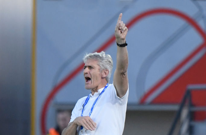 Gérard Prêcheur entraineur du Paris Saint Germain. (Photo by OSCAR DEL POZO/AFP via Getty Images)