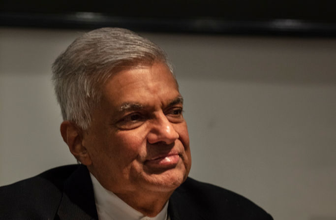 Le président du Sri Lanka Ranil Wickremesinghe. (Photo Paula Bronstein/Getty Images)