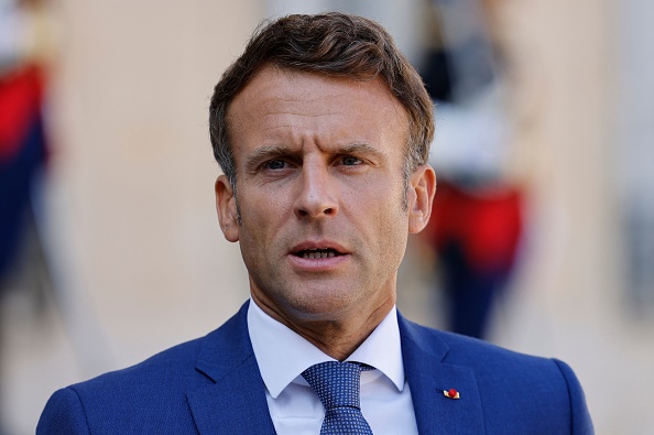 Le président Emmanuel Macron. (LUDOVIC MARIN/AFP via Getty Images)