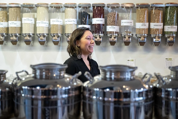 La fondatrice de Mason & Greens Anna Marino. (SAUL LOEB/AFP via Getty Images)