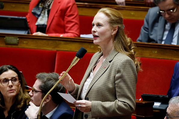 La députée Renaissance Violette Spillebout. (LUDOVIC MARIN/AFP via Getty Images)