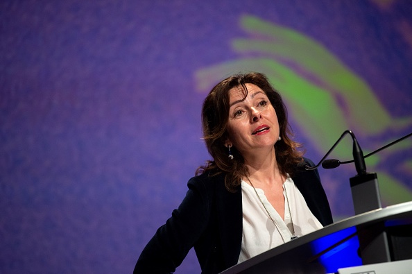 La présidente PS de la région Occitanie Carole Delga. (MATTHIEU RONDEL/AFP via Getty Images)