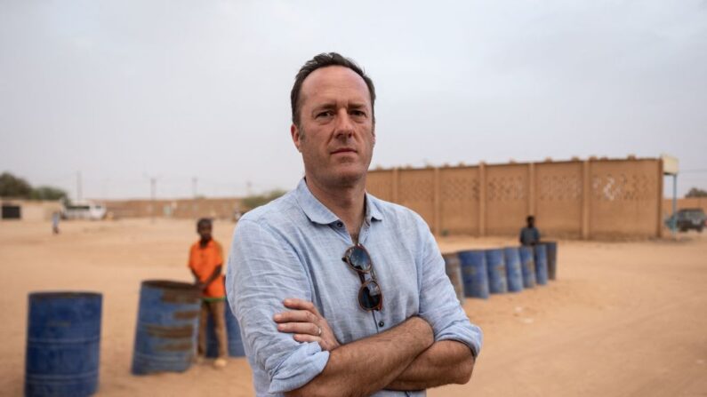 Matthieu Davrinche, directeur d'Imouraren SA, à Arlit le 8 mars 2023. (Photo OLYMPIA DE MAISMONT/AFP via Getty Images)