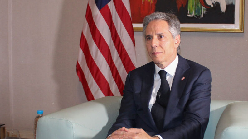 Le secrétaire d'État américain Antony Blinken. (Photo BOUREIMA HAMA/AFP via Getty Images)