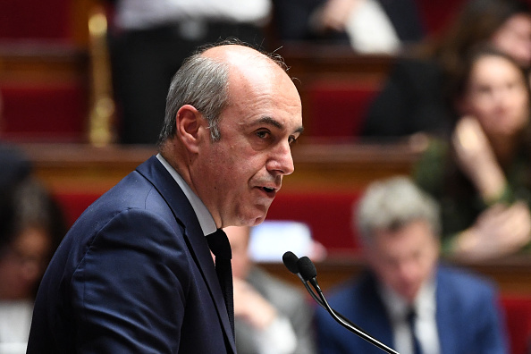 Le président du groupe parlementaire Les Républicains à l'Assemblée nationale Olivier Marleix. (BERTRAND GUAY/AFP via Getty Images)