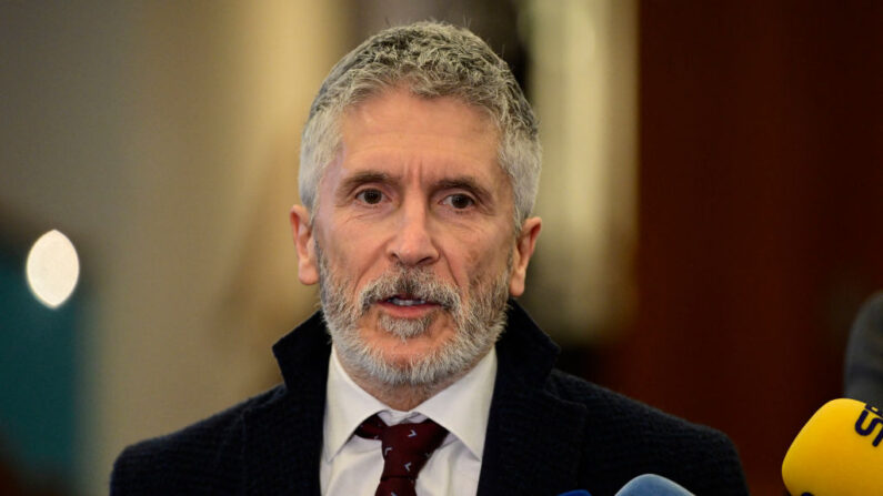 Le ministre espagnol de l'Intérieur Fernando Grande-Marlaska Gomez. (Photo JOHN MACDOUGALL/AFP via Getty Images)