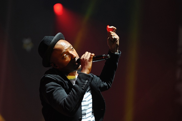 Le chanteur français Soprano, à Bourges le 28 avril 2015.  (GUILLAUME SOUVANT/AFP via Getty Images)