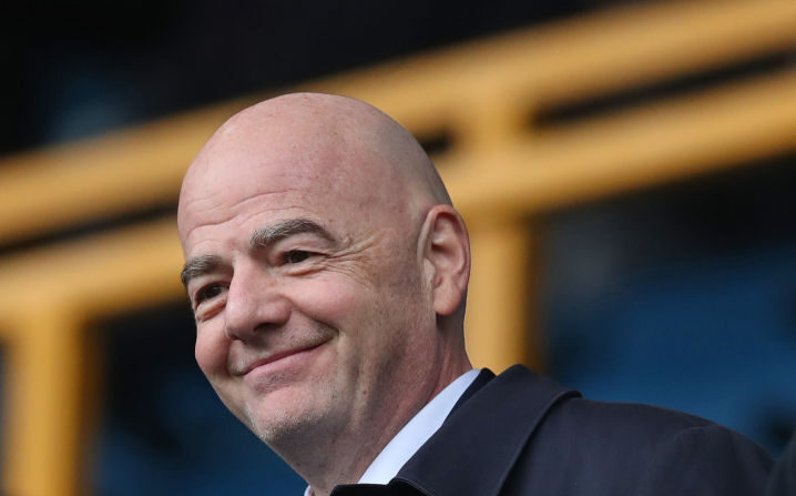 Gianni Infantino président de la FIFA. (Photo by Henry Browne/Getty Images)