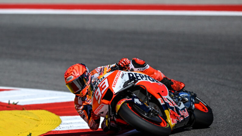 Le pilote Marc Marquez du MotoGP. (Photo par PATRICIA DE MELO MOREIRA/AFP via Getty Images)