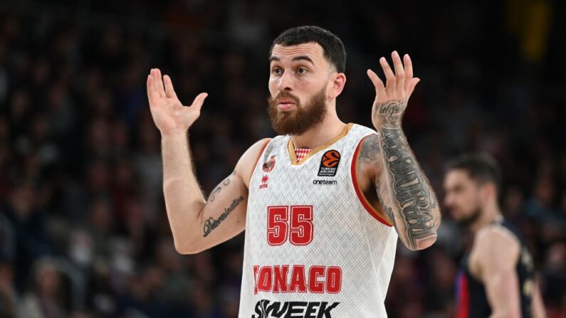 Mike James s'est montré timide, incapable de coups d'éclats pour son retour, et 
Monaco a livré une prestation insipide, loin du niveau de ses cinq dernières sorties. (Photo by JOSEP LAGO/AFP via Getty Images)