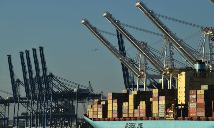 Port de Baltimore, le 10 novembre 2021. (Brendan Smialowski/AFP via Getty Images)