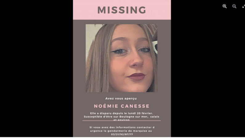 Disparition le 20 février de Noémie, 16 ans, dans le Pas-de-Calais. (Capture d'écran Facebook Katia Dutertre)