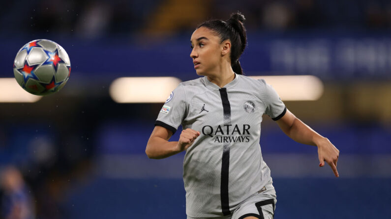 Sakina Karchaoui, latérale gauche du PSG. (Photo by Ryan Pierse/Getty Images)