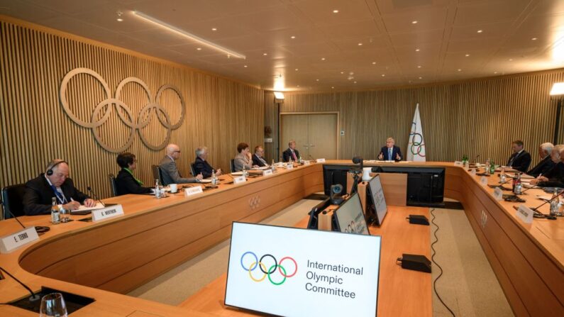 Thomas Bach, président du CIO (Comité International Olympique). (Photo by FABRICE COFFRINI/AFP via Getty Images)