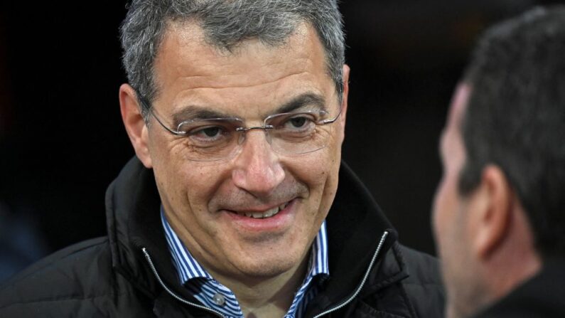 Damien Comolli, président de Toulouse, finaliste de la Coupe de France. (Photo by VALENTINE CHAPUIS/AFP via Getty Images)