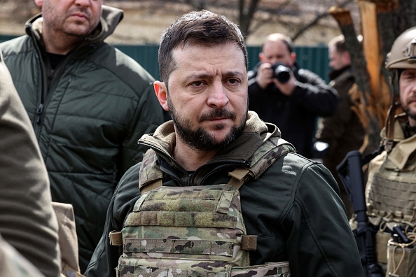 Le président ukrainien Volodymyr Zelensky. (RONALDO SCHEMIDT/AFP via Getty Images)