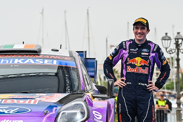 Le pilote de rallye irlandais Craig Breen s'est tué le 13 avril 2023 dans un accident lors d'une reconnaissance avant le rallye de Croatie. (Photo ANDREAS SOLARO/AFP via Getty Images)