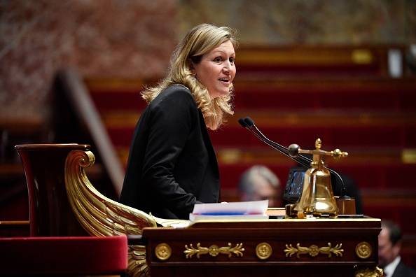 La présidente de l'Assemblée nationale Yaël Braun-Pivet. (JULIEN DE ROSA/AFP via Getty Images)