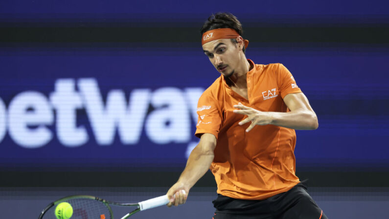 L'Italien Lorenzo Sonego a éliminé Ugo Humbert. (Photo by Clive Brunskill/Getty Images)