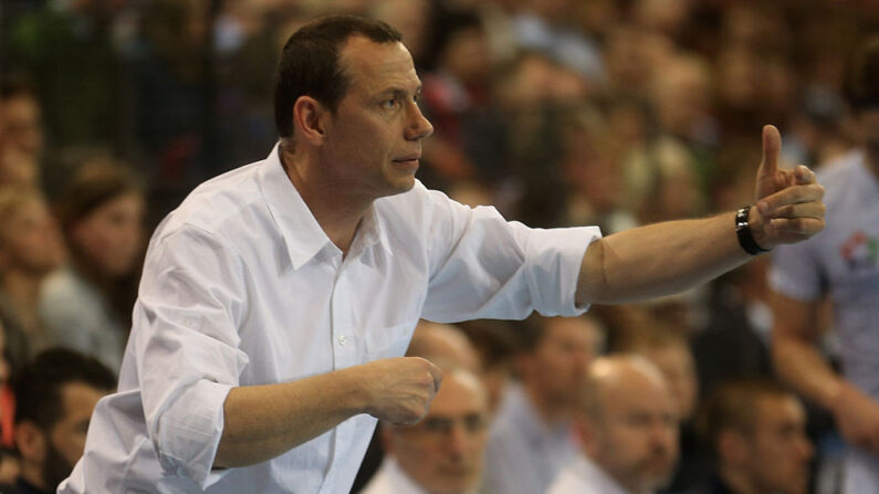 Patrice CANAYER (entraîneur du MHB).  (Photo by Joern Pollex/Bongarts/Getty Images)