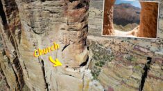 « L’ascension de la foi » est le seul moyen de se rendre dans cette église chrétienne creusée dans une falaise en Éthiopie, il y a des siècles