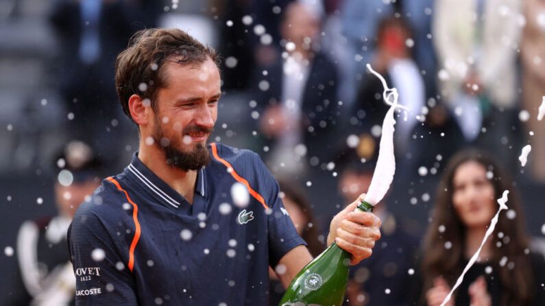 Le Russe Daniil Medvedev a remporté dimanche son 20e titre en finale du Masters 1000 de Rome. (Photo by Alex Pantling/Getty Images)