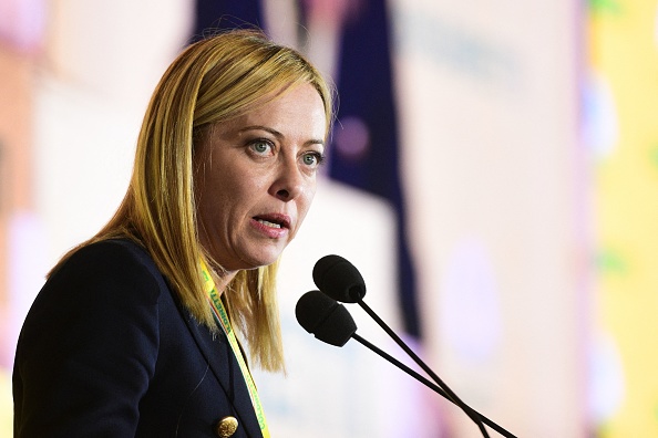 La Première ministre italienne Giorgia Meloni. (PIERO CRUCIATTI/AFP via Getty Images)