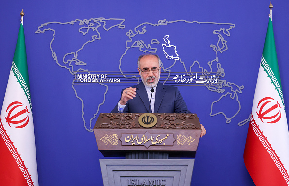 Le porte-parole du ministère iranien des Affaires étrangères, Nasser Kanani. (ATTA KENARE/AFP via Getty Images)