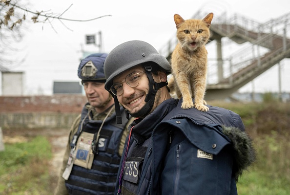 Le journaliste de l'AFP Arman Soldin en novembre 2022. (BULENT KILIC/AFP via Getty Images)