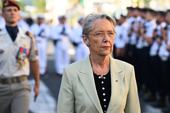 La Première ministre Élisabeth Borne. (Photo by EMMANUEL DUNAND/AFP via Getty Images)