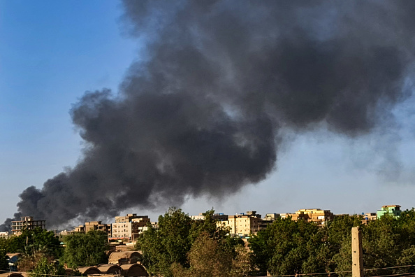 Khartoum au Soudan  le 17 mai 2023, en proie à la guerre que se livrent les deux généraux Abdel Fattah al-Burhane et Mohamed Hamdane Daglo. (Photo AFP via Getty Images)