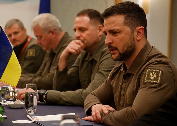 Le président ukrainien Volodymyr Zelensky. (LUDOVIC MARIN/AFP via Getty Images)