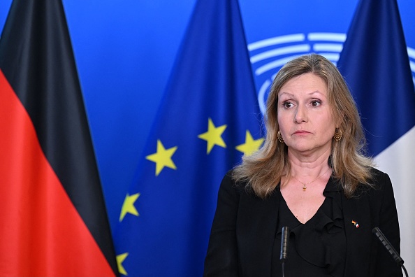 La présidente de l'Assemblée nationale Yaël Braun-Pivet. (FRÉDÉRICK FLORIN/AFP via Getty Images)