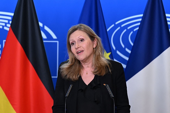 La présidente de l'Assemblée nationale  Yaël Braun-Pivet. (FREDERICK FLORIN/AFP via Getty Images)