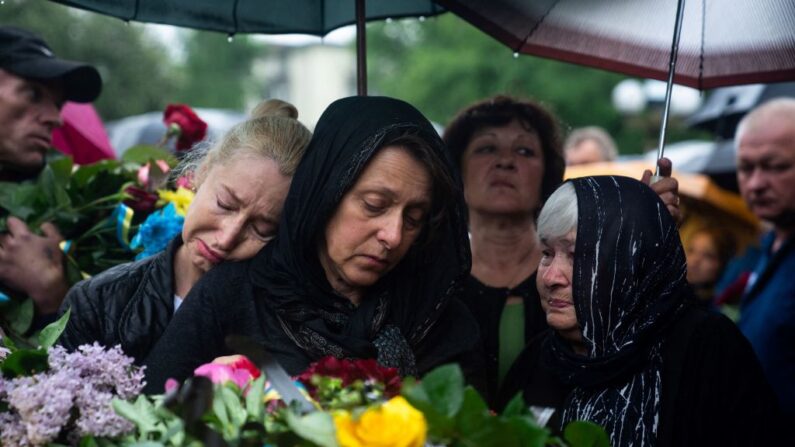 L' « échange sur la guerre d'agression russe contre l'Ukraine a été au centre de cet entretien intensif ». (Photo IGOR TKACHEV/AFP via Getty Images)