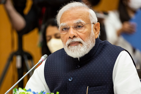 Le Premier ministre indien Narendra Modi l'invité d'honneur du défilé militaire du 14-Juillet à Paris. (Yuichi Yamazaki/Getty Images)