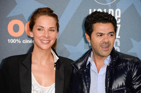 Melissa Theuriau et Jamel Debbouze, le 16 janvier 2016 à l'Alpe d'Huez.  (Francois Durand/Getty Images)