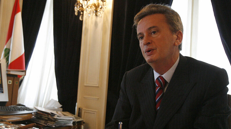 Le gouverneur de la Banque centrale du Liban Riyad Salameh, le 21 novembre 2008.
(Photo RAMZI HAIDAR/AFP via Getty Images)