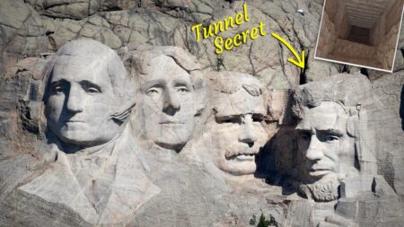 Un tunnel « secret » se cache derrière la tête de Lincoln à Rushmore